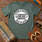 I Survived On Corn Soup and Adrenaline T-Shirt