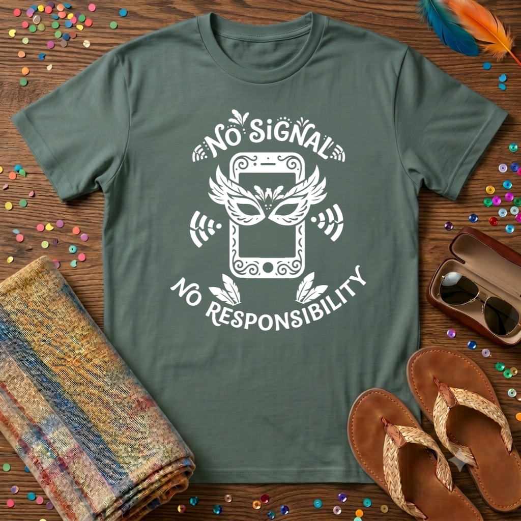 No Signal No Responsibility  T-Shirt