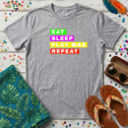 Eat Sleep Play Mas Repeat T-Shirt