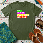 Eat Sleep Play Mas Repeat T-Shirt